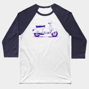 3D Vespa Design Baseball T-Shirt